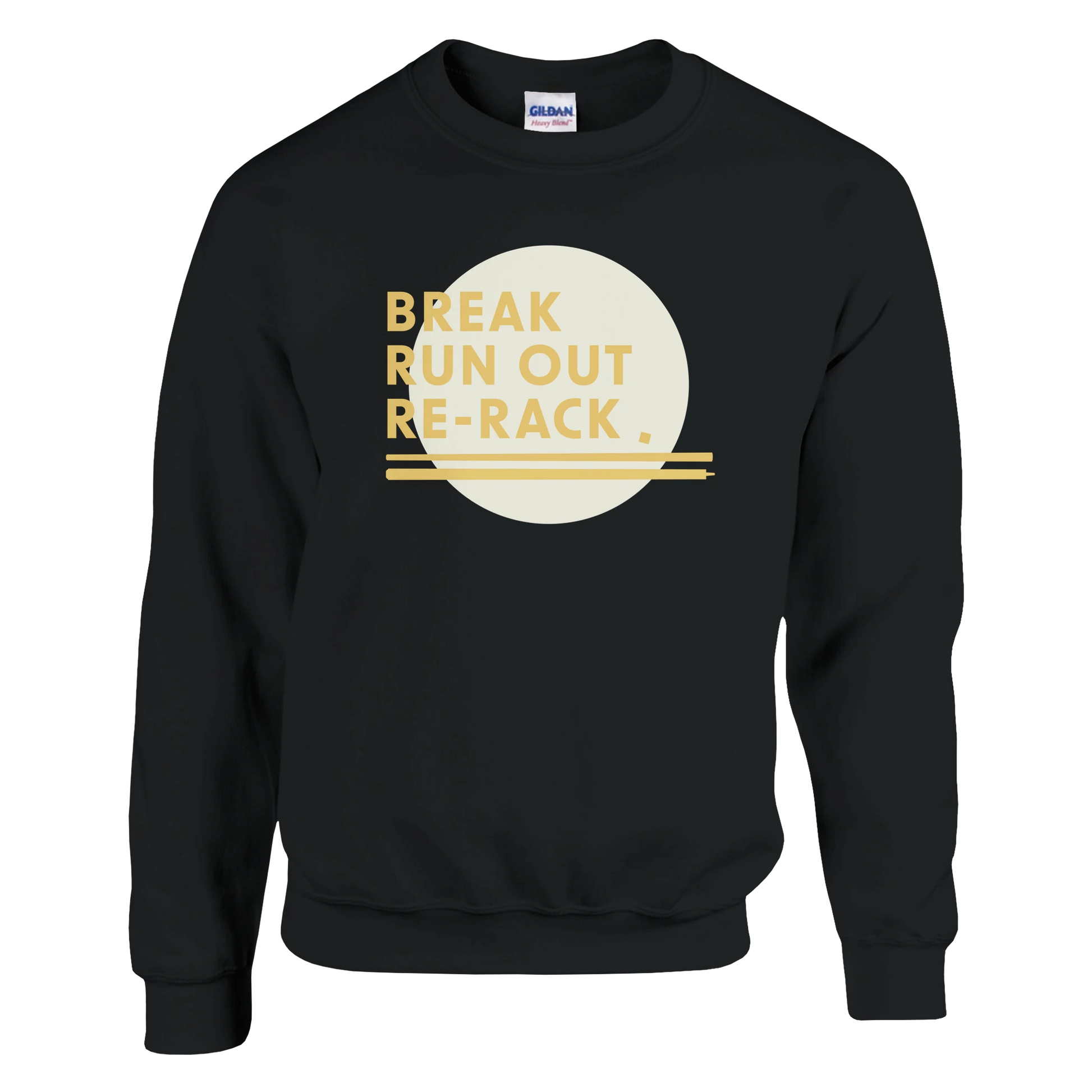 Sweatshirt - Break, run out, re-rack – Biljardmagasinet